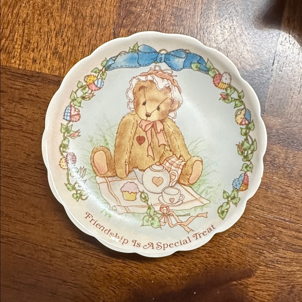 Vintage Cherished Teddies Tea Set with Plate - Picture 2 of 14